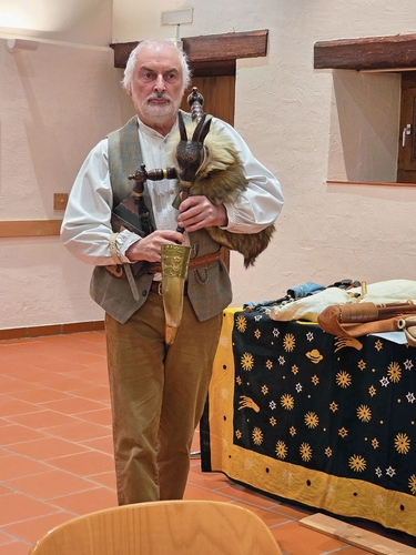 Peter Schnitzler mit einer besonders schönen «Sackpfeife». Peter Schnitzler mit einer besonders schönen «Sackpfeife».