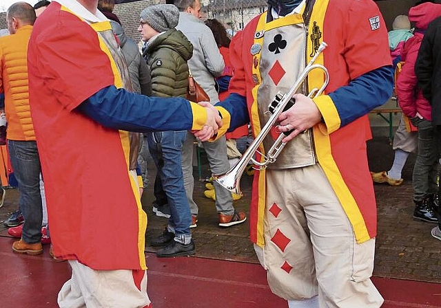 Präsident André Minder mit Gründungsmitglied Daniel Beutler.
