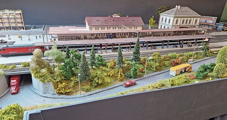 Der alte Liestaler Bahnhof: Das Prunkstück der Anlage. Foto: zVg