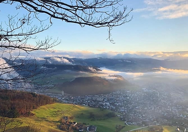 Gewaltig ist die Aussicht von der Sissacher Fluh aus.
