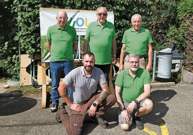 Der Vorstand: Stehend von v.l.: Hanspeter Schweizer, Peter Ramseyer, Klaus Rieder. (Sitzend v.l.): Matthias Kreis und Roland Amsler. Fotos: S. van Riemsdijk