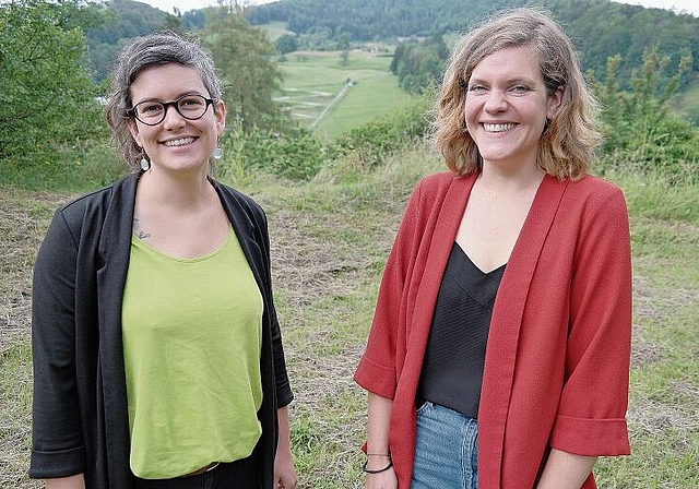 Linda Jucker (l.) Geschäftsführerin seit 1. Juli 2021 und Rebekka Ebneter, Marketing und Kommunikation. Foto: E. Gysin
