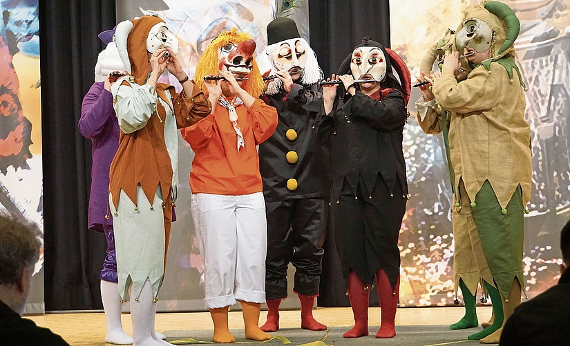 Die Halbmöndler erspielen sich den Sieg bei den Pfeifergruppen.Fotos: HP. Thommen