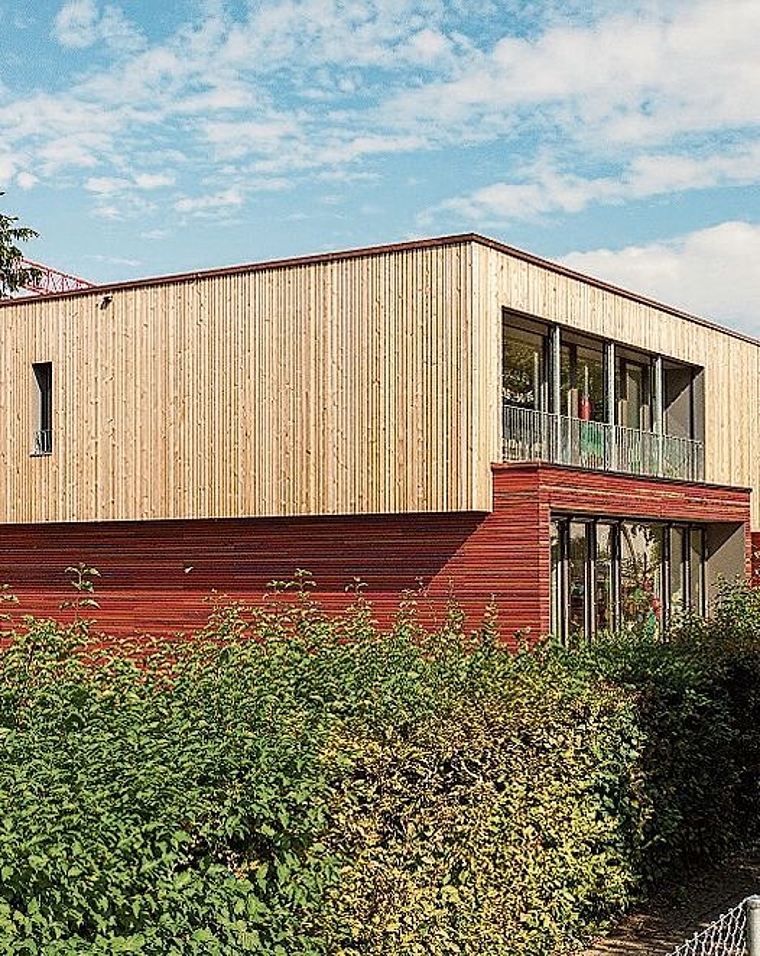 Bauen mit Holz: der Kindergarten in Itingen.