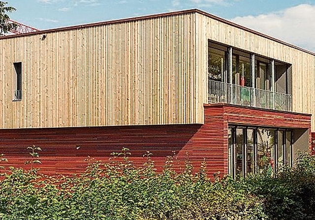 Bauen mit Holz: der Kindergarten in Itingen.