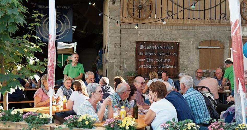 Die «Schützä Schürä» war stets gut besetzt.Fotos: E. gysin