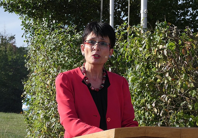 Elisabeth Augstburger gibt politische Denkanstösse. Fotos: U. Fluri
