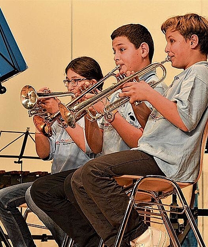 Die Faszination des musikalischen Miteinanders erleben.Fotos: S. van Riemsdijk