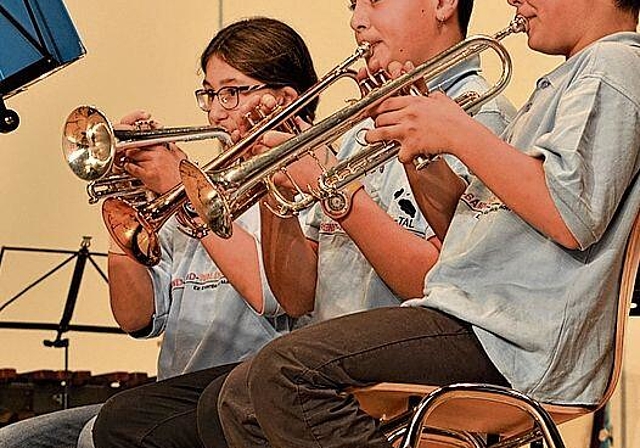 Die Faszination des musikalischen Miteinanders erleben.Fotos: S. van Riemsdijk