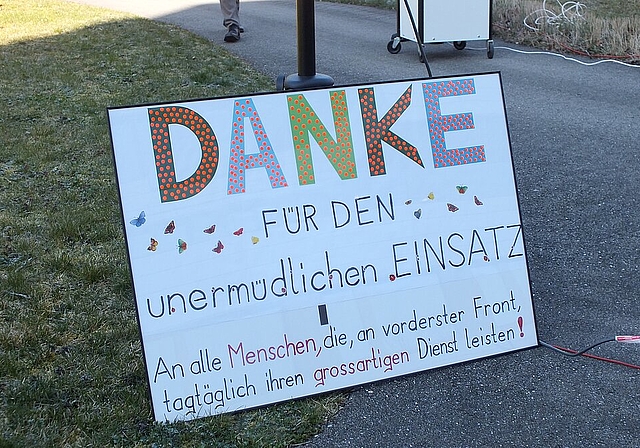 Der Dank für den unermüdlichen Einsatz an jene Menschen, die täglich Grossartiges leisten.
