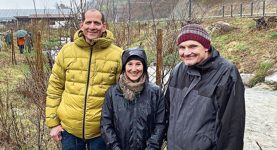 Holger Stockhaus, Alicia Escher und Andreas Haas (v.l.) freuen sich über die gelungene Projekte. 