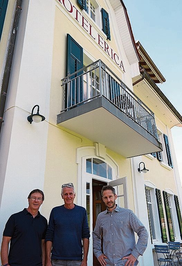 Jürgen Hofer, Solothurn Tourismus, Ressort Marketing; Hans Weber, Projektleiter ViaSurprise und Michael Kumli, Geschäftsführer Baselland Tourismus (v.l.).