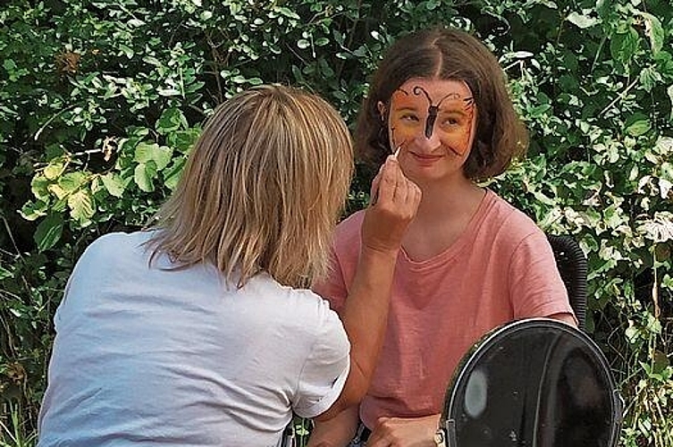 Wie immer war das Schminken bei den Kindern sehr beliebt.