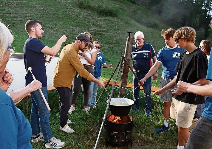 Ein letztes Fondue am Vogelberg.