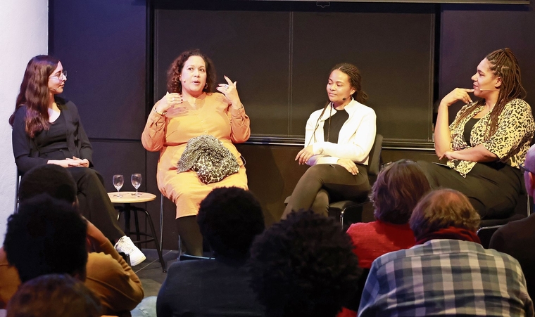 Diskutierten im Museum.BL über Rassismus: Açelya Aydin, Maneva Tefanalo Salaam, Ayélé Koulekpato und Moderatorin Elisa Da Costa (v. l.). Foto: B. Eglin