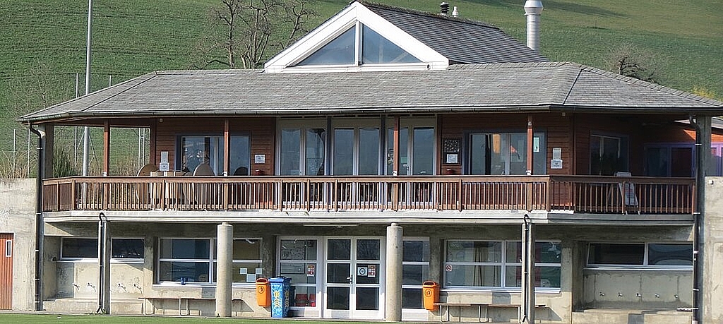 Clubhaus FC Oberdorf.
