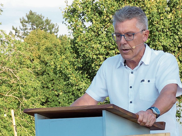 Franz Thür sprach von den Schweizer Tugenden.Fotos: U. Fluri