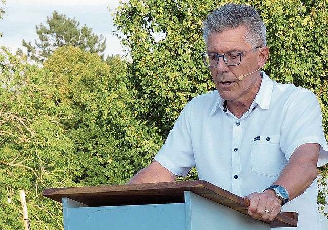 Franz Thür sprach von den Schweizer Tugenden.Fotos: U. Fluri