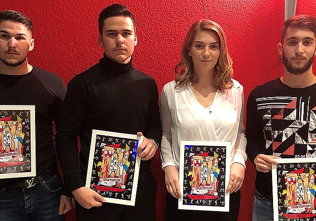 Kevin Wagner, Mika Wagner, Mia Kadoic und Amir Mneimne (v.l.). Foto: ZVG