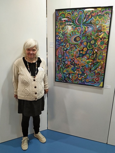 Danièle Fehlmann aus Liestal fertigte ihr Kunstwerk mit dem Titel Chrüsimüsi im Rahmen eines Projekts. 