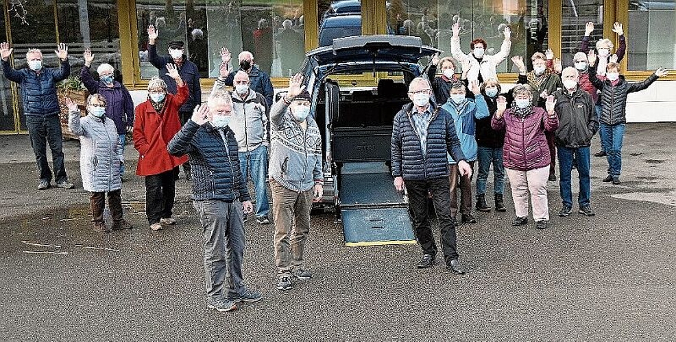 Die freiwilligen Fahrerinnen und Fahrer.
