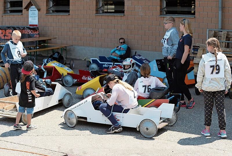 Warten auf den Start.