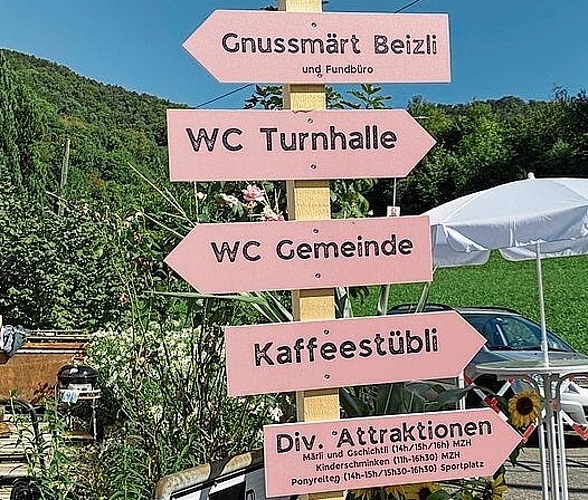 Alles war aufgrund der Wegweiser gut zu finden.