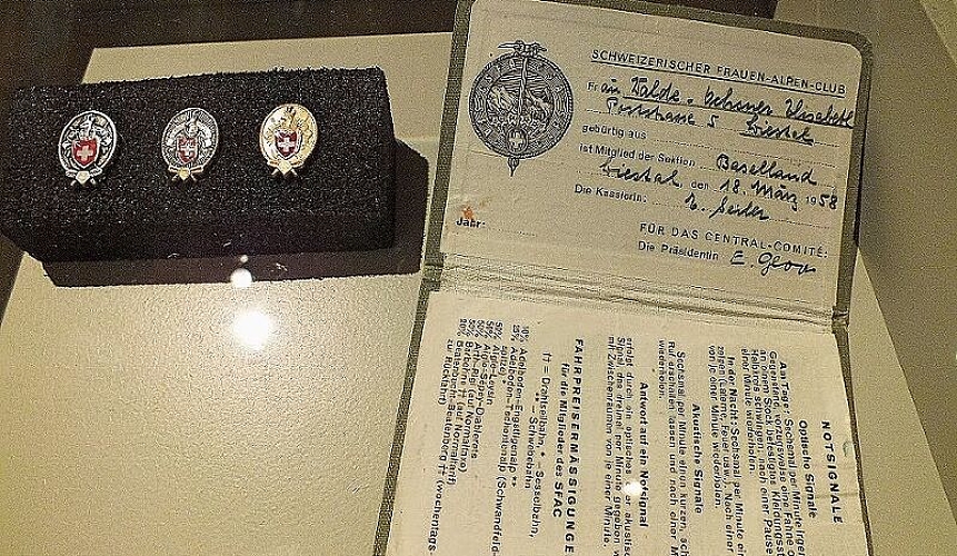 Der Mitgliederausweis von Bethli Walde, Mitglied des SAC Baselland seit über 60 Jahren.
