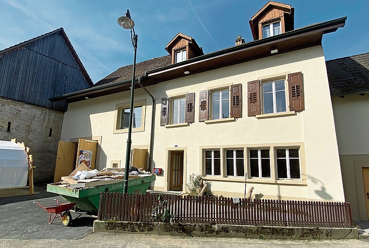 Das sanierte Bauernhaus im Winkel 11 am vergangenen Wochenende.Fotos: W. Wenger