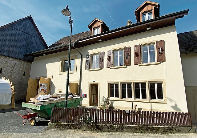 Das sanierte Bauernhaus im Winkel 11 am vergangenen Wochenende.Fotos: W. Wenger