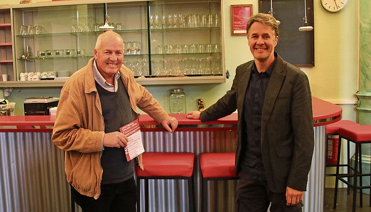 Bereit für die kommende Theatersaison: Niggi Messerli und Remo Hofer (v. l.).Foto: M. Schaffner