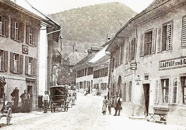 Langenbruck: Passdorf und Kurort mit hoher Restaurantdichte. Foto: Archiv Denkmalpflege BL