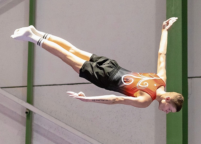 Kurz vor der EM im April wurden Sprünge in der Pause gezeigt.  Fotos: M. Herrmann