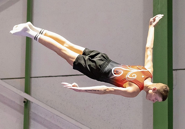 Kurz vor der EM im April wurden Sprünge in der Pause gezeigt.  Fotos: M. Herrmann