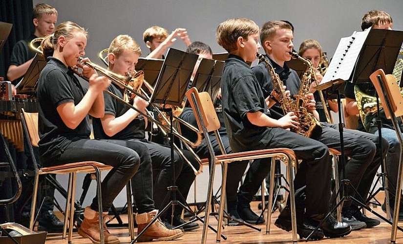 Die Jugendband spielte mit einer eindrücklichen Intensität. Foto: zvg