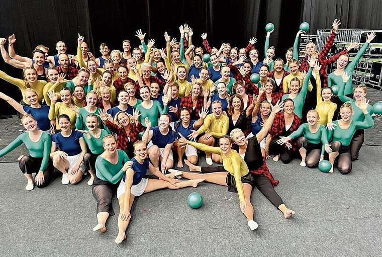 Der Baselbieter Block an der Gymnaestrada 2023. Foto: zVg