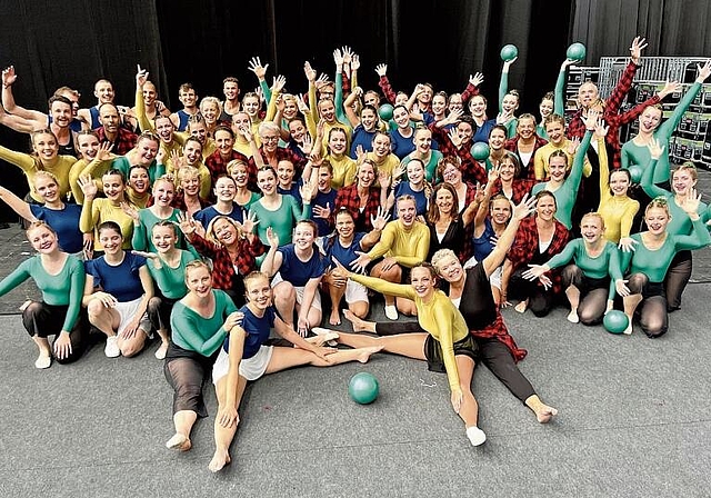 Der Baselbieter Block an der Gymnaestrada 2023. Foto: zVg