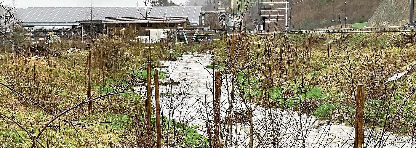 Die Vordere Frenke wurde nördlich von Hölstein vorbildlich renaturiert. Fotos: W. Wenger