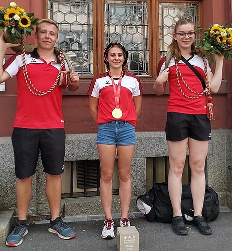 Turnfestsiegerin im Trampolin Sarah Hunziker.