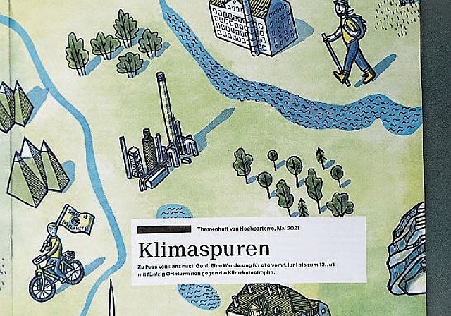 Das Programm der «Klimaspuren».
