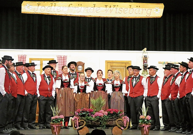 Die Jodlerfründe präsentierten einen Konzertabend mit einem hohen Anspruch an Vokalität.Fotos: S. van Riemsdijk