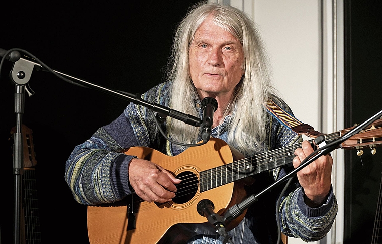 Walther Lietha – ein kritischer Troubadour. Foto: B. Eglin