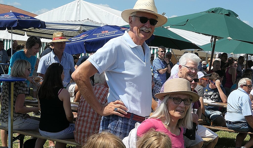 Auch die Prominenz, George und Marianne Vogler, Sponsoren des Balimpex-Cups, freuten sich über diesen Anlass.
