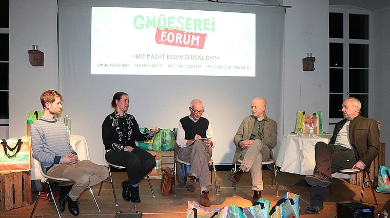 Simon Aeberhard, Sandra Knecht, Matthias Scheurer, Fred Frohofer, Rolf Wirz (v.l.). Foto: M. Schaffner