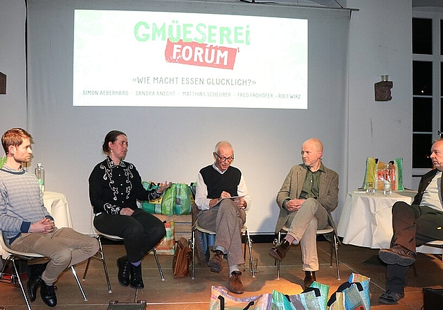Simon Aeberhard, Sandra Knecht, Matthias Scheurer, Fred Frohofer, Rolf Wirz (v.l.). Foto: M. Schaffner