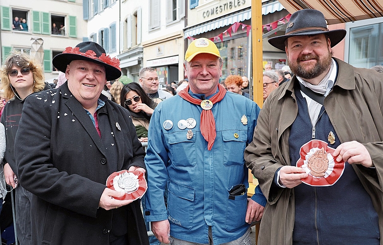 Das Liestaler Komitee mit Claudio Scialdone, René Wagner und Präsident Martin Klaus.