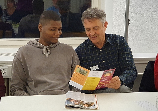Mohmad mit seinem Tandem-Partner. Foto: zvg