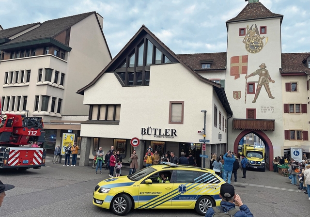 Momentaufnahme vom grossen Defilee durch Liestal.Fotos: M. Stöcklin