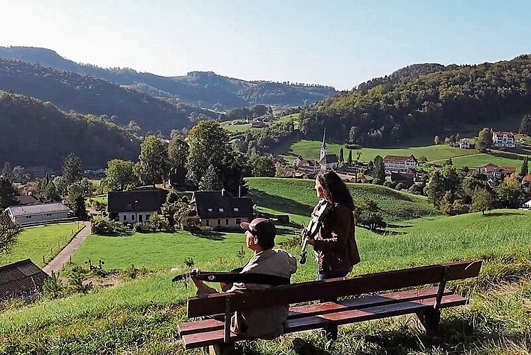 Martin Schaffner und Alexandra Lüthy oberhalb von Langenbruck. Fotos: zvg