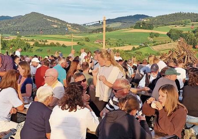 Gemütliches Beisammensein auf «Ziel».
